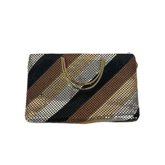 Vintage Bags By Marlo Metal Mesh Evening Shoulder Bag Chain Strap Party Purse - Picture 4 of 8